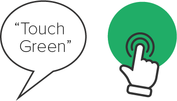 Step 3: Touch Green