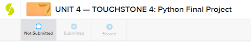 The Touchstone page in the course.