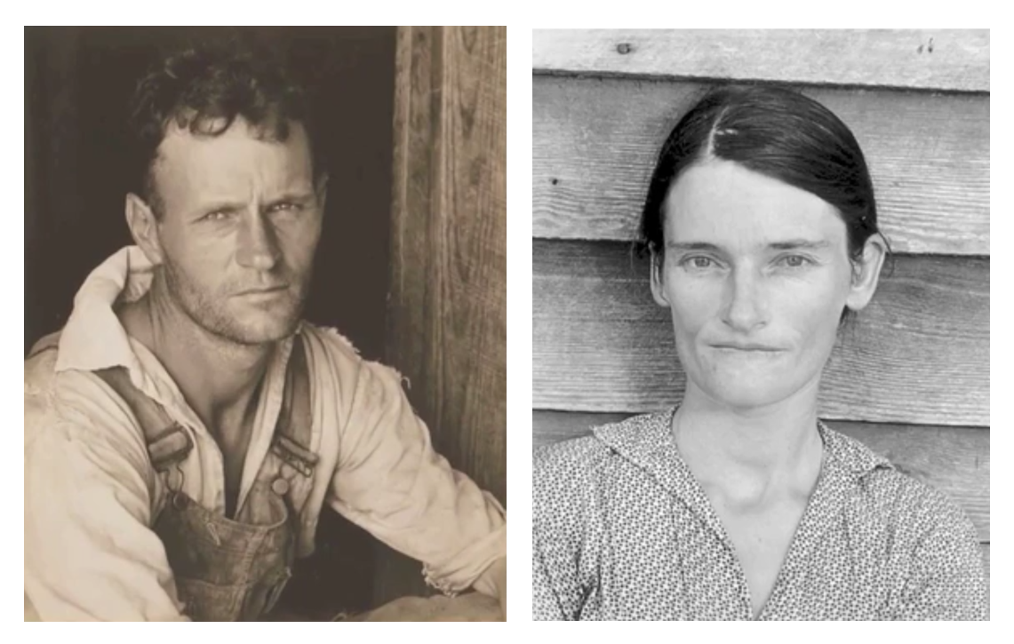 Floyd and Allie Mae Burroughs by Walker Evans1935-1936Photographs