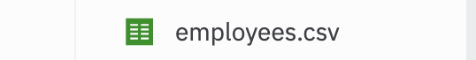 File name employees.txt  given to new file.
