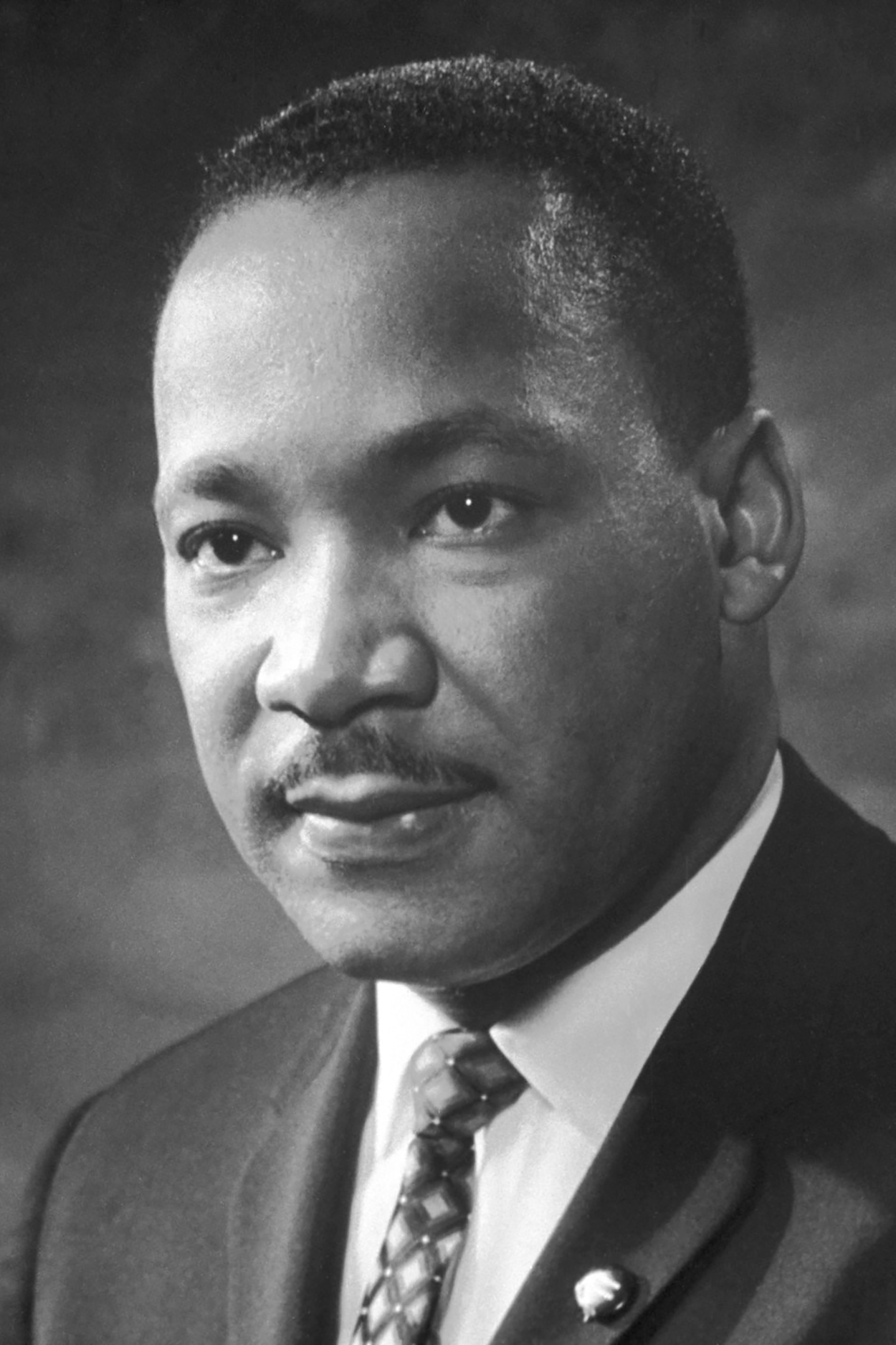 A portrait of Dr. Martin Luther King, Jr.