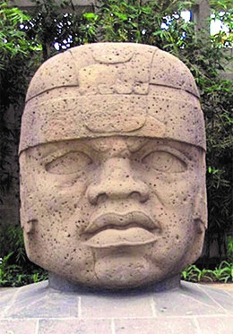 Image of Olmec head