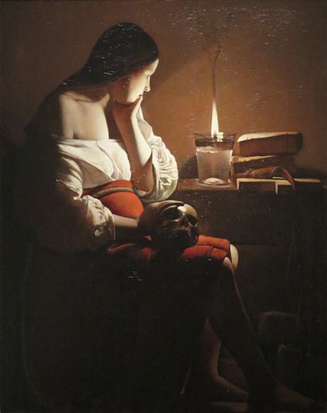 Magdalen with the Smoking Flame by Georges de la Tour1640Oil on canvas