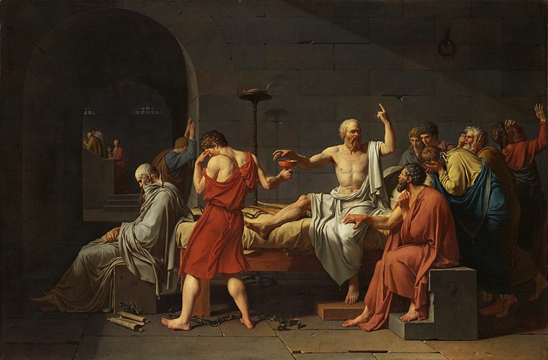 The Death of Socrates by Jacques-Louis David1787Oil on canvas