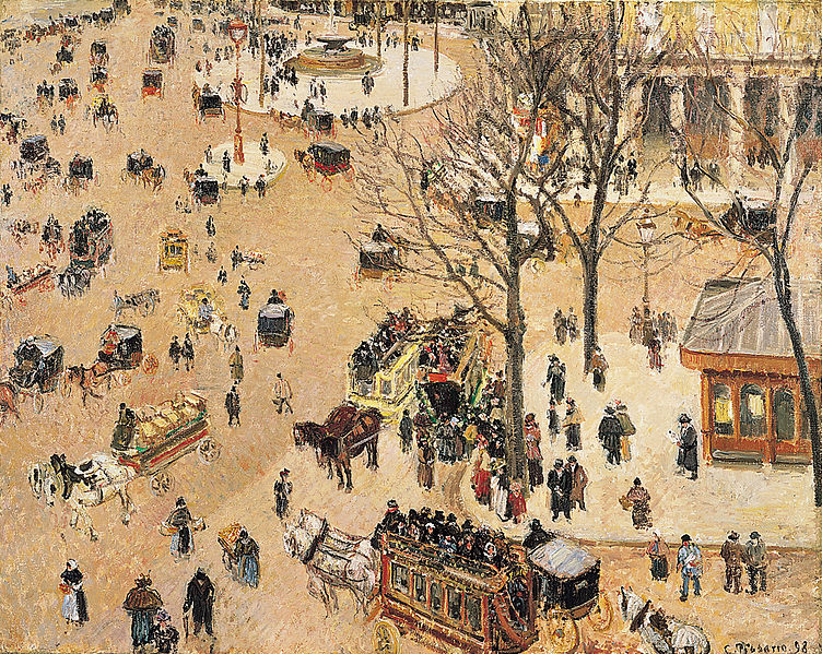 La Place du Théâtre Français by Camille Pissarro 1898Oil on canvas