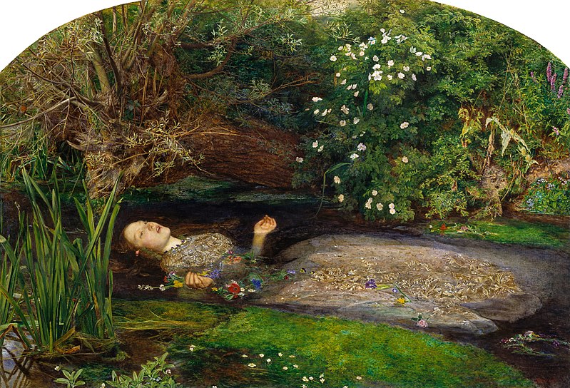 Ophelia by John Everett Millais1851Oil on canvas
