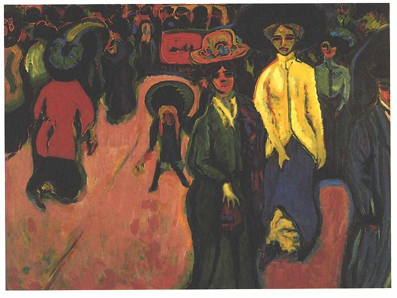 Street, Dresden by Ernst Ludwig Kirchner1908Oil on canvas