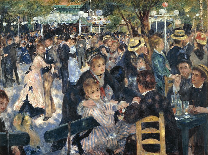 Dance at Le moulin de la Galette) by Pierre-Auguste Renoir1876Oil on canvas