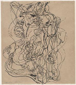 Automatic Drawing by André Masson1924Ink on paper