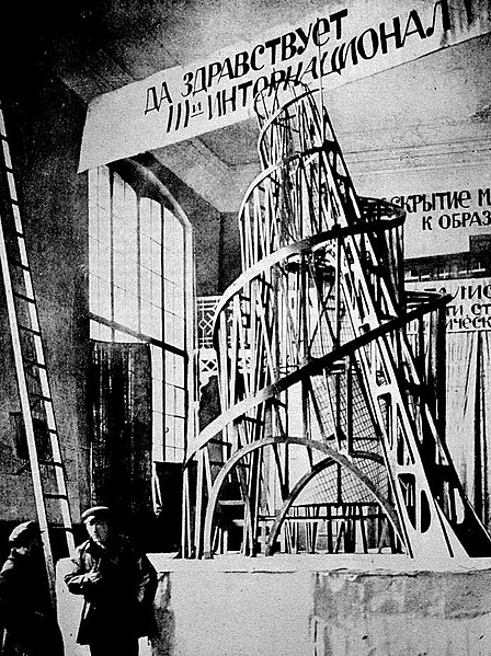 Monument to the Third International (also known as Tatlin's Tower) by Vladimir Tatlin1919Model only (never built)