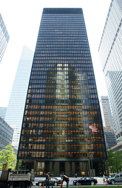 Seagram Building by Ludvig Mies van der Rohe1958New York City, New York