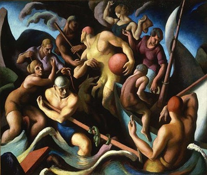 People of Chilmark by Thomas Hart Benton1920Oil on canvas