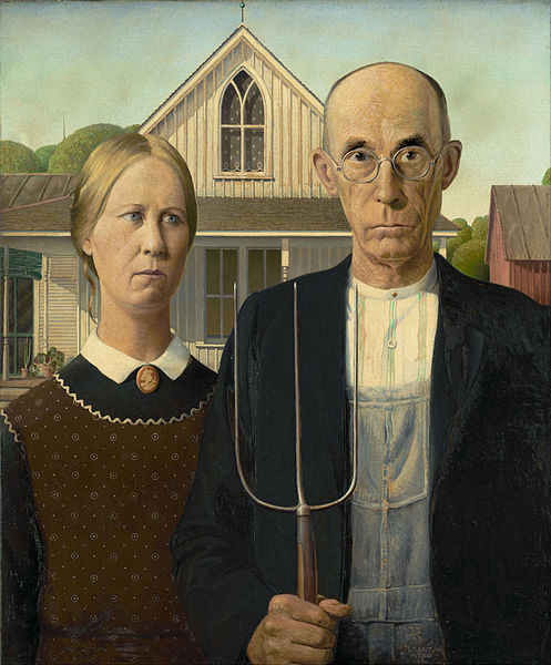 American Gothic by Grant Wood1930Oil on beaverboard