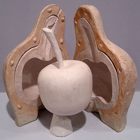 Lost Wax Casting of an Apple in Plaster