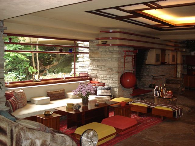 Interior of Fallingwater House