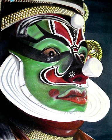Kathakali dancers