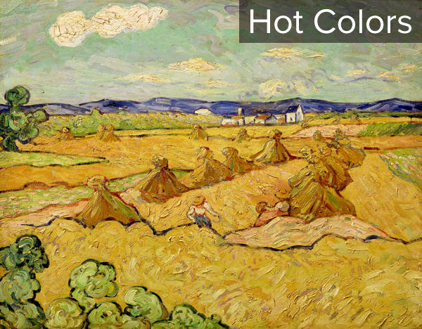 The Haystacks by Vincent van Gogh