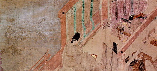 Scene from Minori Chapter of the Tale of Gengi 12th century ADColor on silkKyoto, Japan