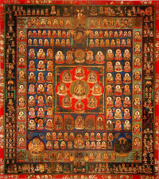 Womb World MandalaSecond half of 9th century ADColor on silkKyoto, Japan