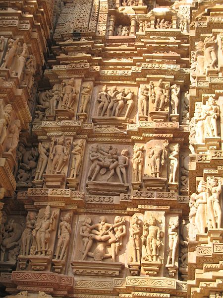 Exterior sculpture at Kandariya Mahadeva Temple1000 ADSandstoneKhajuraho, India