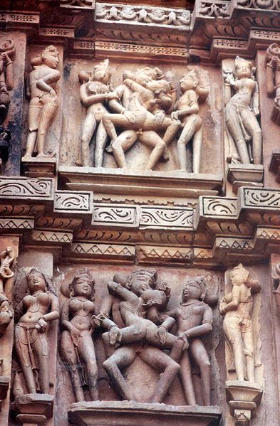 Exterior sculpture at Visvanatha Temple1000 ADSandstoneMadhya Pradesh, India