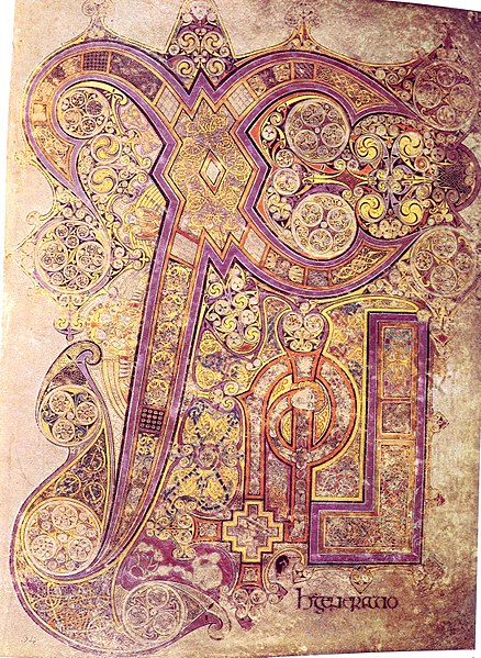 Chi-Rho-Iota from Book of KellsLate 8th to early 9th centuries ADIreland