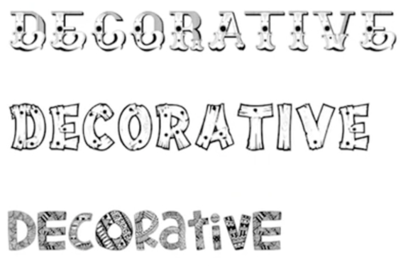 Decorative Type