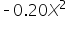 short dash 0.20 X squared