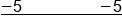 stack negative 5 space space space space space space space space space space space space space space space space space space space minus 5 with bar below