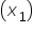 open parentheses x subscript 1 close parentheses